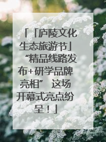 「庐陵文化生态旅游节」“精品线路发布+研学品牌亮相” 这场开幕式亮点纷呈！