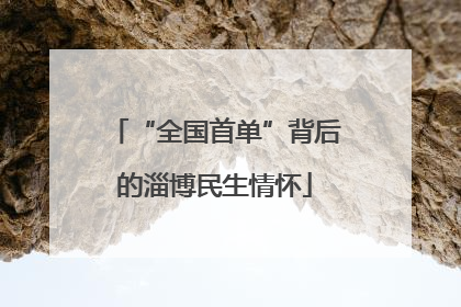 “全国首单”背后的淄博民生情怀