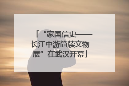 “家国信史——长江中游简牍文物展”在武汉开幕