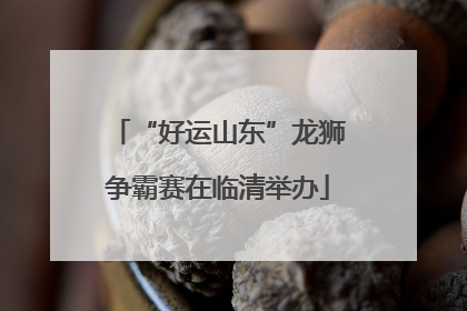 “好运山东”龙狮争霸赛在临清举办