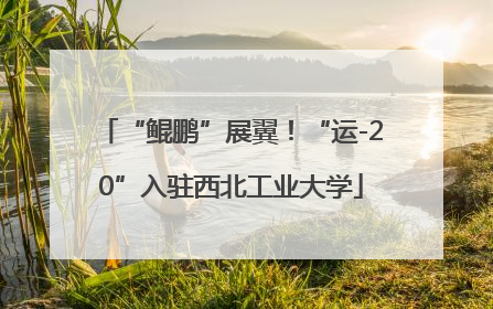 “鲲鹏”展翼！“运-20”入驻西北工业大学