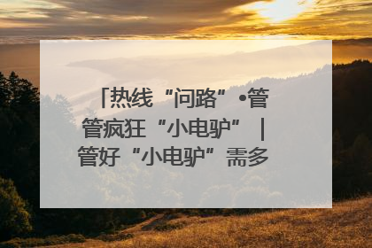 热线“问路”•管管疯狂“小电驴”｜管好“小电驴”需多部门形成合力