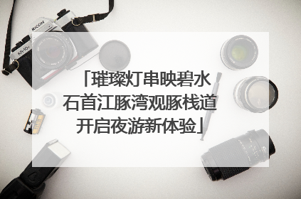 璀璨灯串映碧水 石首江豚湾观豚栈道开启夜游新体验