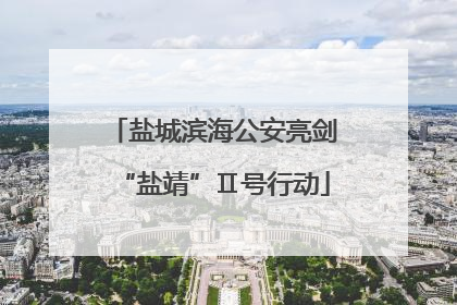 盐城滨海公安亮剑“盐靖”Ⅱ号行动
