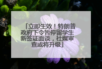 立即生效！特朗普政府下令暂停留学生新签证面谈，社媒审查或将升级