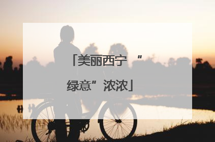 美丽西宁 “绿意”浓浓