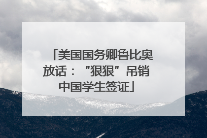 美国国务卿鲁比奥放话：“狠狠”吊销中国学生签证