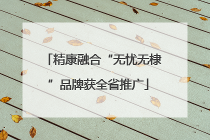 精康融合“无忧无棣”品牌获全省推广