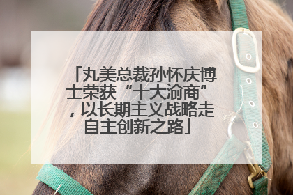 丸美总裁孙怀庆博士荣获“十大渝商”，以长期主义战略走自主创新之路