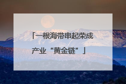 一根海带串起荣成产业“黄金链”