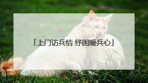 上门访兵情 纾困暖兵心