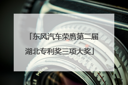 东风汽车荣膺第二届湖北专利奖三项大奖