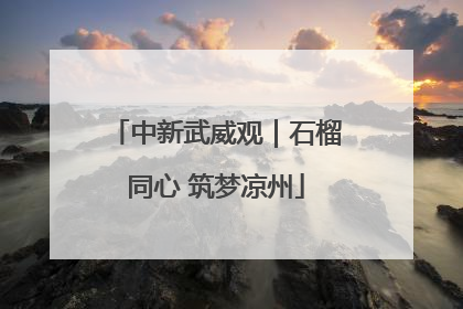 中新武威观｜石榴同心 筑梦凉州