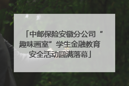 中邮保险安徽分公司“趣味画室”学生金融教育安全活动圆满落幕