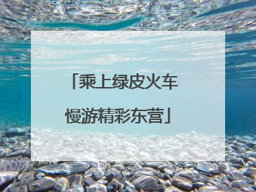 乘上绿皮火车 慢游精彩东营