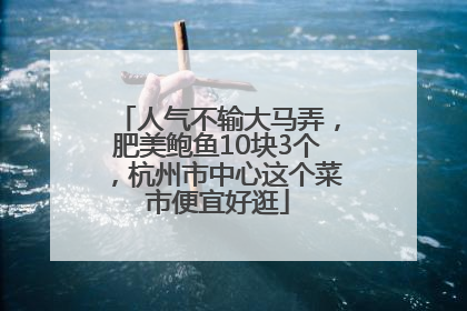 人气不输大马弄，肥美鲍鱼10块3个，杭州市中心这个菜市便宜好逛