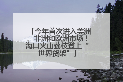 今年首次进入美洲、非洲和欧洲市场！海口火山荔枝登上“世界货架”
