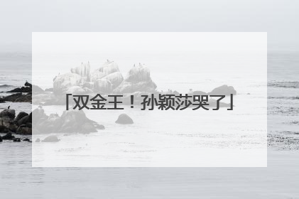 双金王！孙颖莎哭了