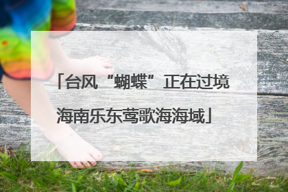 台风“蝴蝶”正在过境海南乐东莺歌海海域