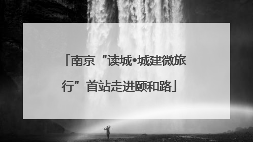 南京“读城•城建微旅行”首站走进颐和路