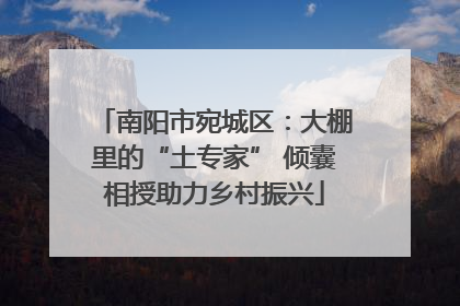 南阳市宛城区：大棚里的“土专家” 倾囊相授助力乡村振兴