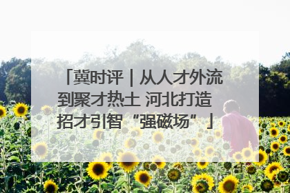 冀时评｜从人才外流到聚才热土 河北打造招才引智“强磁场”