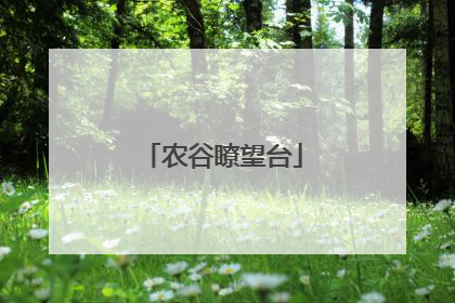农谷瞭望台
