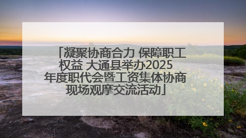 凝聚协商合力 保障职工权益 大通县举办2025年度职代会暨工资集体协商现场观摩交流活动