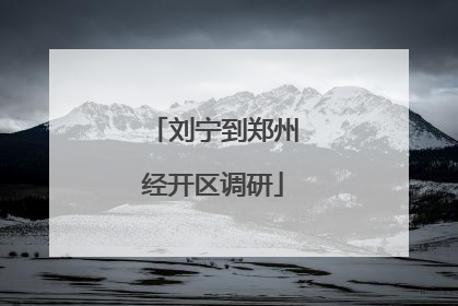 刘宁到郑州经开区调研