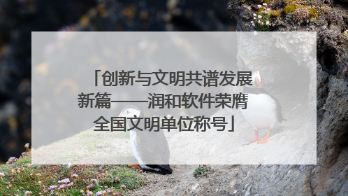 创新与文明共谱发展新篇——润和软件荣膺全国文明单位称号
