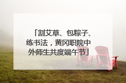 割艾草、包粽子、练书法，黄冈职院中外师生共度端午节