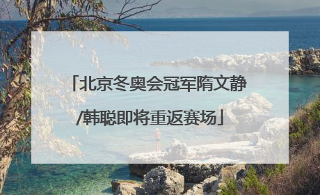 北京冬奥会冠军隋文静/韩聪即将重返赛场