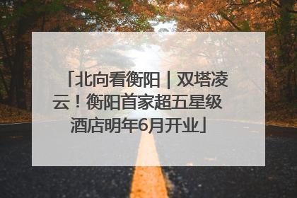 北向看衡阳｜双塔凌云！衡阳首家超五星级酒店明年6月开业