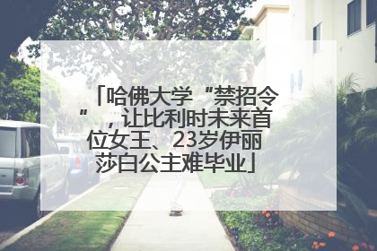 哈佛大学“禁招令”，让比利时未来首位女王、23岁伊丽莎白公主难毕业