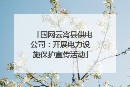 国网云霄县供电公司：开展电力设施保护宣传活动