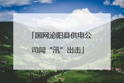 国网泌阳县供电公司闻“汛”出击