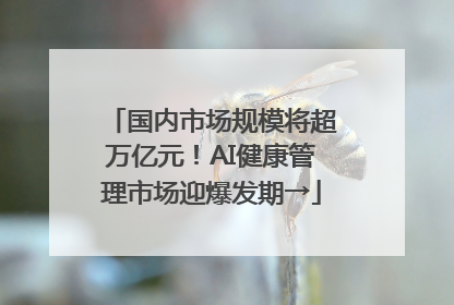 国内市场规模将超万亿元！AI健康管理市场迎爆发期→
