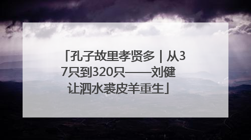 孔子故里孝贤多｜从37只到320只——刘健让泗水裘皮羊重生