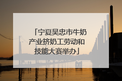 宁夏吴忠市牛奶产业挤奶工劳动和技能大赛举办
