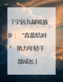 宁远九疑瑶族乡：“青蓝结对” 助力年轻干部成长