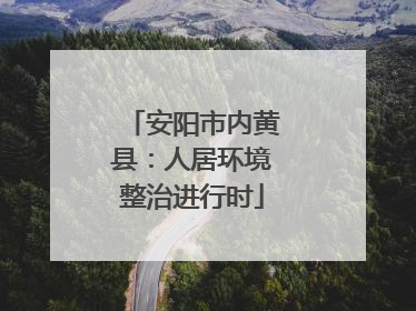 安阳市内黄县：人居环境整治进行时