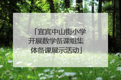 宜宾中山街小学开展数学备课组集体备课展示活动