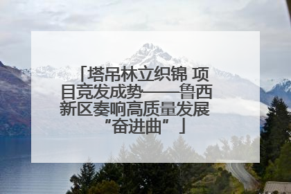 塔吊林立织锦 项目竞发成势——鲁西新区奏响高质量发展“奋进曲”