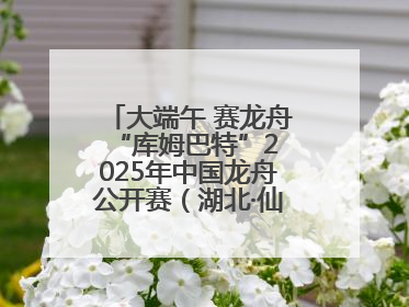 大端午 赛龙舟 “库姆巴特”2025年中国龙舟公开赛（湖北·仙桃站）开幕