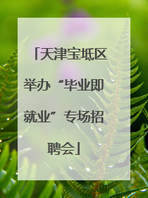 天津宝坻区举办“毕业即就业”专场招聘会