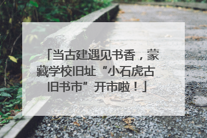 当古建遇见书香，蒙藏学校旧址“小石虎古旧书市”开市啦！