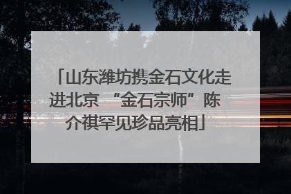 山东潍坊携金石文化走进北京 “金石宗师”陈介祺罕见珍品亮相