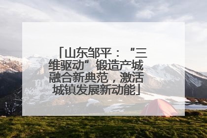 山东邹平：“三维驱动”锻造产城融合新典范，激活城镇发展新动能