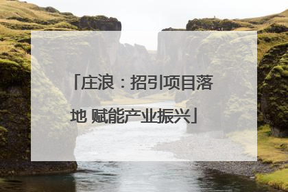 庄浪：招引项目落地 赋能产业振兴