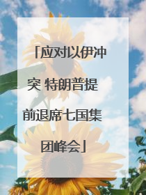 应对以伊冲突 特朗普提前退席七国集团峰会
